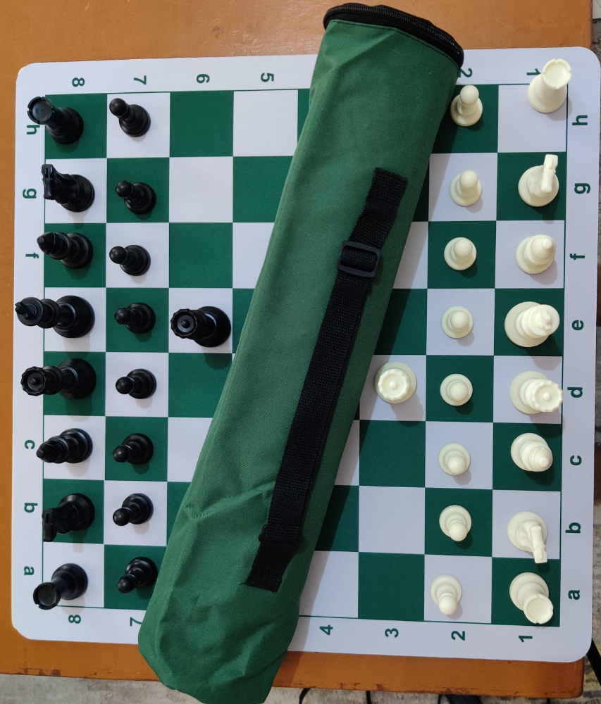 3mm premium Rubber Chess set + Archer Bag